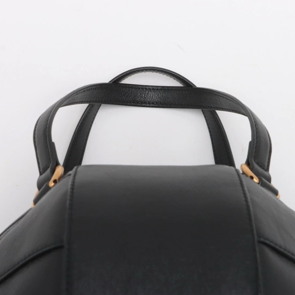 Gucci Basketball Shaped Hand Bag - Black Leather - Picture 6 of 11